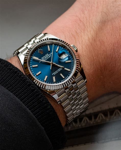 rolex datejust on wrist|More.